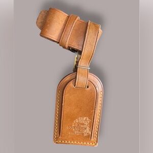 Louis Vuitton Brown Leather Travel Tag